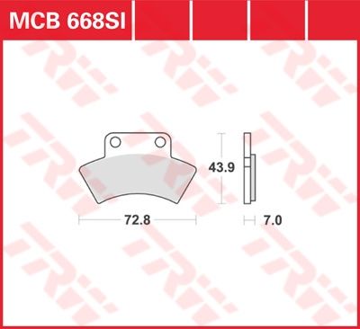 Lucas Scheibenbremsbelag MCB668SI