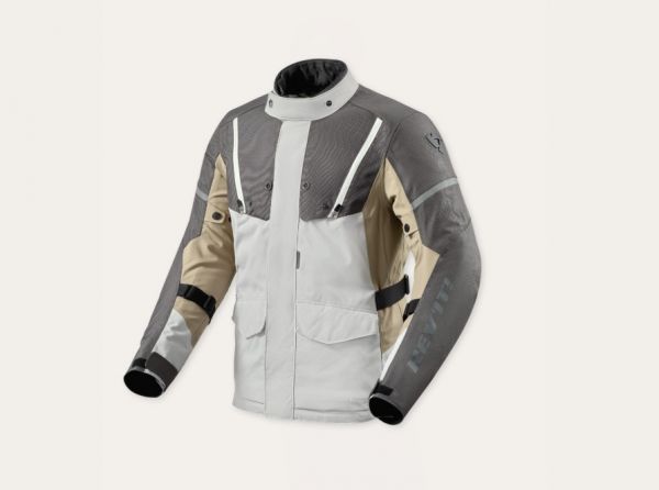 REV'IT! Horizon 3 H2O wasserdichte Textiljacke Grau / Sand