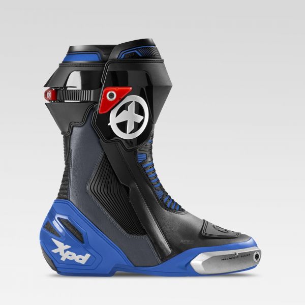 XPD XP9-S Motorradstiefel Schwarz / Blau