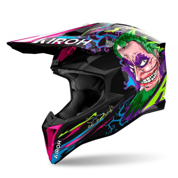 Airoh Wraaap Music Crosshelm Schwarz / Grün / Blau / Rosa / Lila