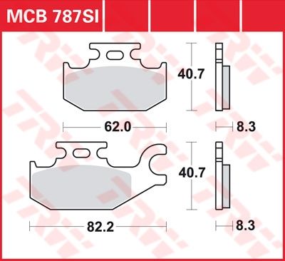 Lucas Scheibenbremsbelag MCB787SI