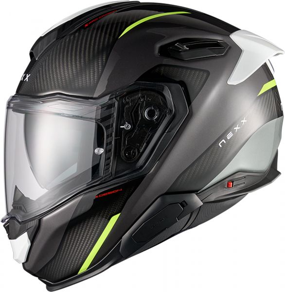 NEXX X.TR Rush Carbon Integralhelm Schwarz / Neongelb