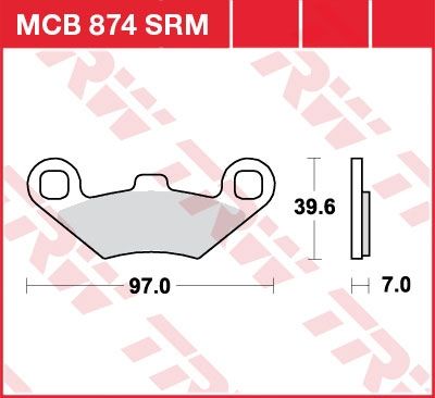 Lucas Scheibenbremsbeläge MCB874SRM