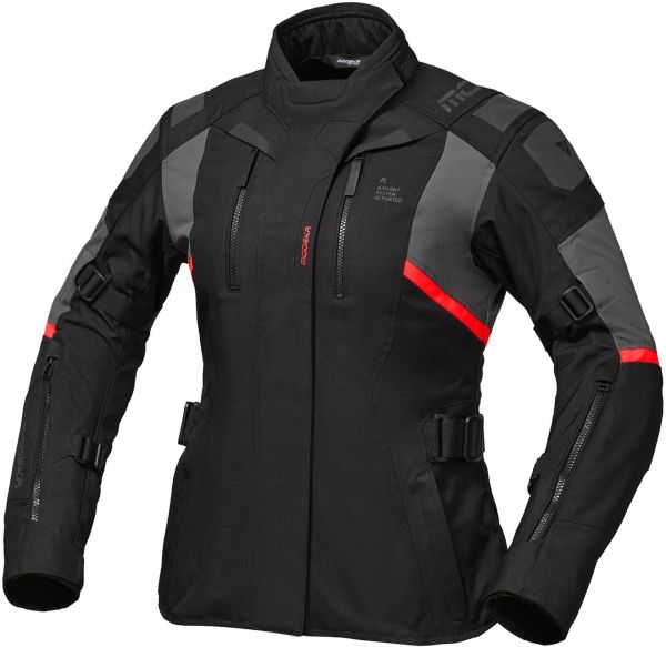 Modeka Striker III Textiljacke Damen Schwarz / Dunkelgrau