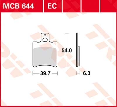 Lucas Scheibenbremsbeläge MCB644EC