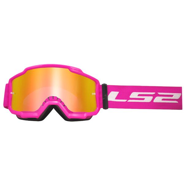 LS2 Charger Crossbrille Goggle Pink m. Iridium Visier