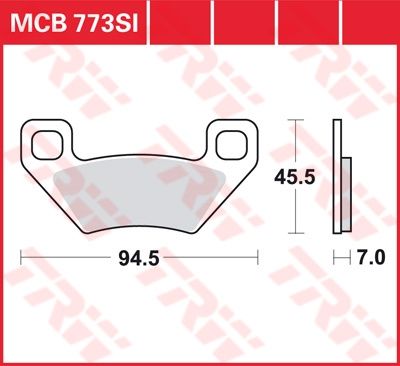 Lucas Scheibenbremsbelag MCB773SI