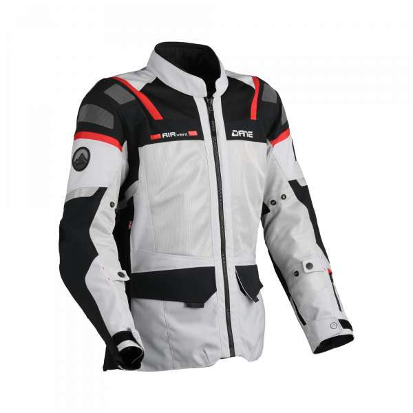 Dane Sundby 2 Textiljacke Grau / Rot