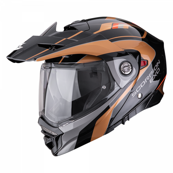 Scorpion ADX-2 Klapphelm Kamps Schwarz / Kupfer