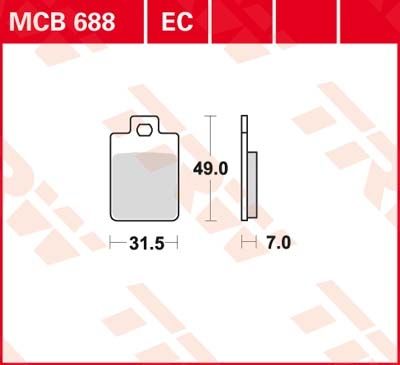 Lucas Scheibenbremsbeläge MCB688EC