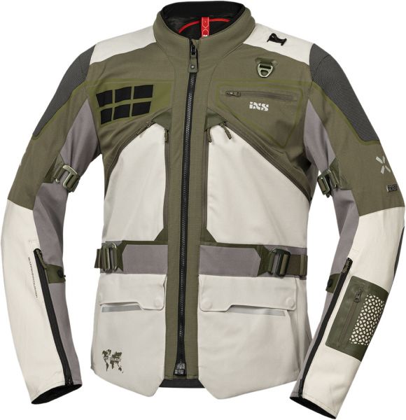 iXS Venuture-Air 1.0 Textiljacke Hellgrau Olivgrün