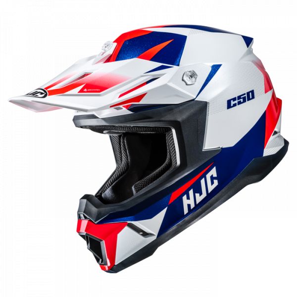 HJC C50 Offroadhelm Slide MC21 Blau / Weiß / Rot