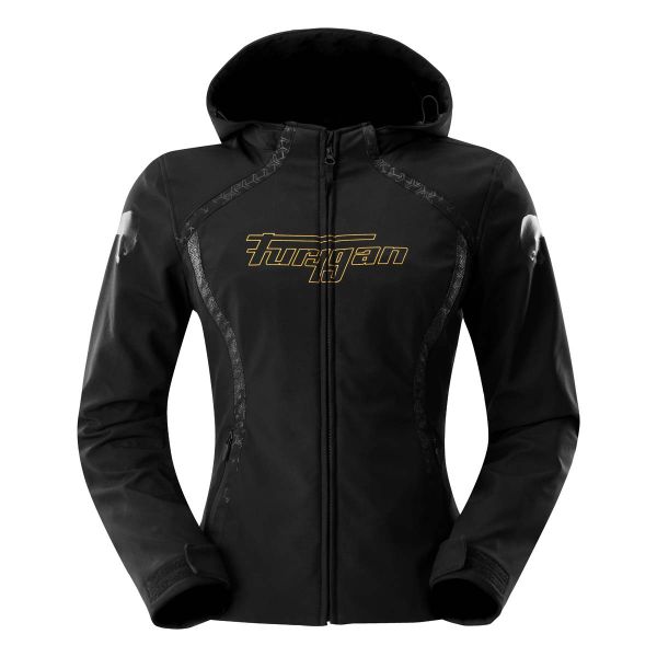 Furygan Skye Lady Textiljacke Damen Schwarz / Gold