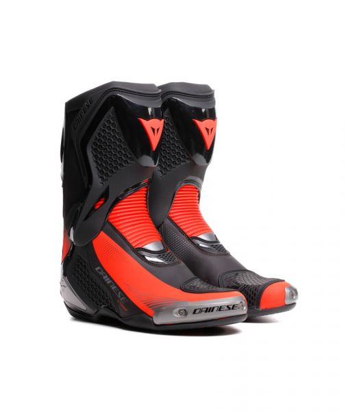 Dainese Torque 4 Sportstiefel Schwarz / Fluorot