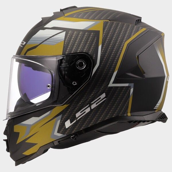 LS2 FF800 Storm II Integralhelm Tracker Schwarz / Gold - ECE 22-06