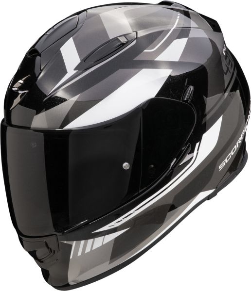 Scorpion Exo-491 Integralhelm Abilis Schwarz / Silber / Weiß (ECE 22-06)