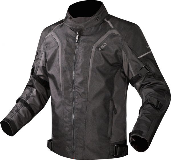 LS2 Sepang Motorrad Textiljacke Schwarz