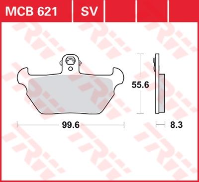 Lucas Scheibenbremsbelag MCB621SV