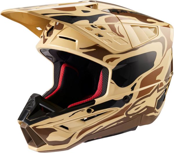 Alpinestars S-M5 Mineral Crosshelm Dunkelbraun / Kanguru