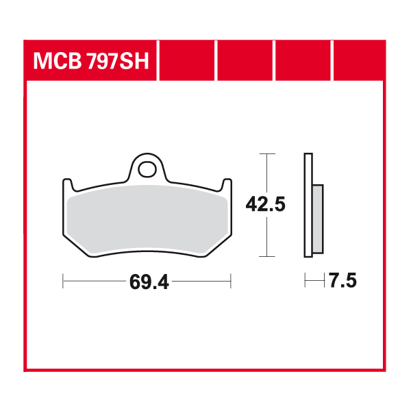 Lucas Scheibenbremsbelag MCB797SH