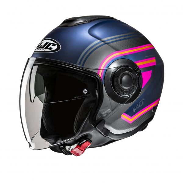 HJC i40N Jethelm Linia MC21 Dunkelblau / Pink