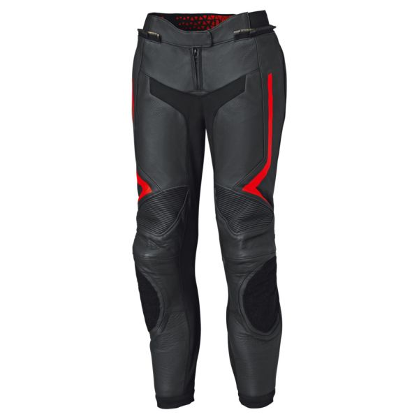 Held Street Rocket 4 Base Lederhose Damen Schwarz / Neonrot