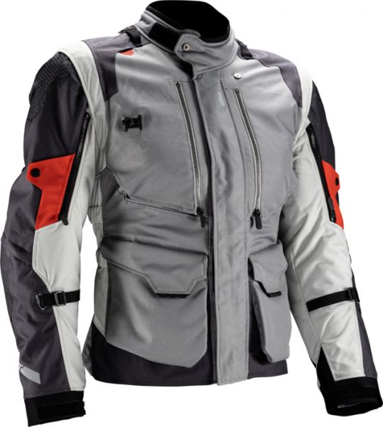 Leatt ADV MultiTour 5.5 V24 Motorradjacke Grau / Schwarz / Rot