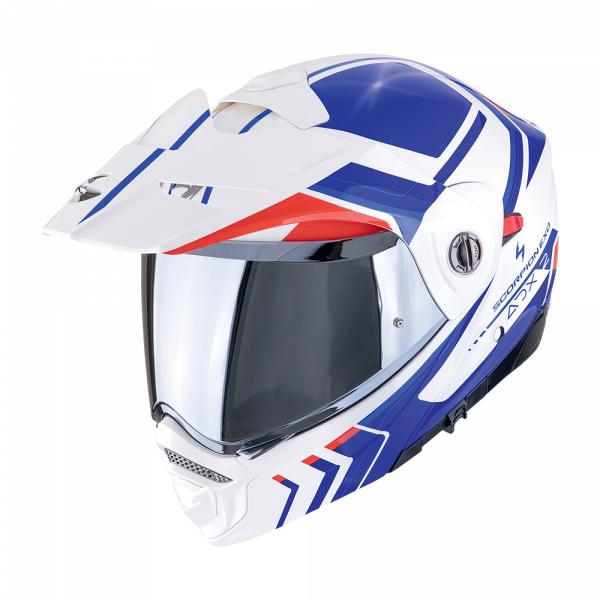 Scorpion ADX-2 Lewis Weiß / Blau / Rot (ECE 22-06)