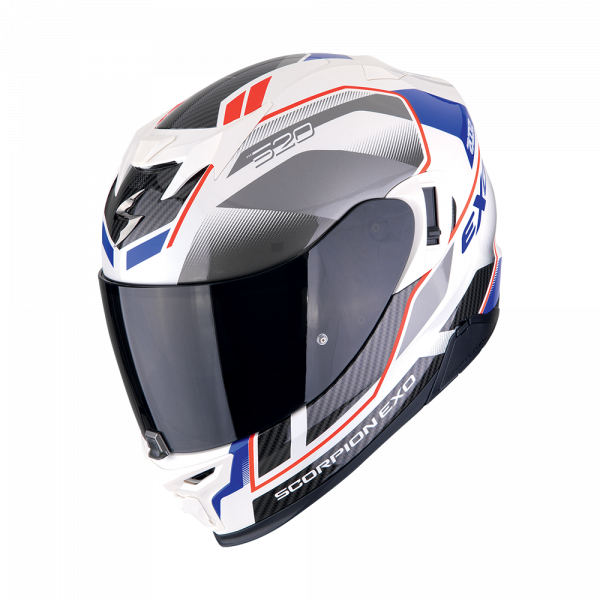Scorpion Exo-520 Evo Air Lena Perlweiß / Blau (ECE 22-06)