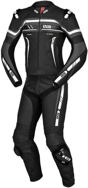 iXS RS-700 Zweiteiler Sport Lederkombi Schwarz / Grau / Weiß