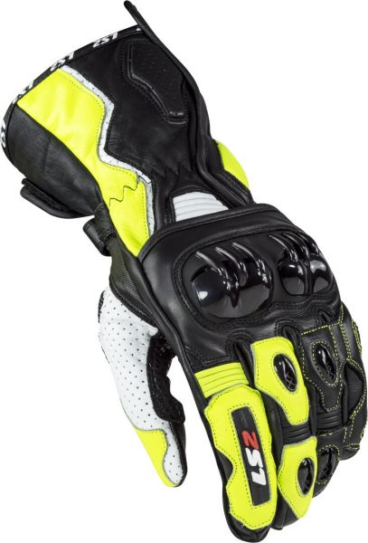 LS2 Swift Motorrad Sporthandschuhe Schwarz / Neon Gelb
