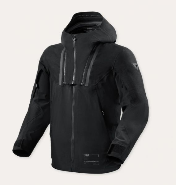 REV'IT! Component 3 H2O Textiljacke Wasserdicht Schwarz