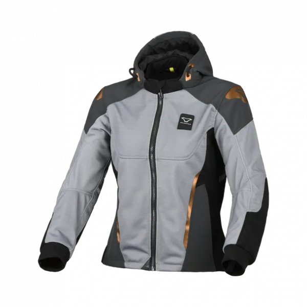 Macna Oximesh Mesh-Jacke Damen Grau / Schwarz