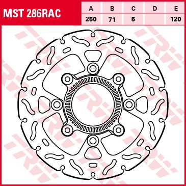 Lucas Bremsscheibe starr MST286RAC