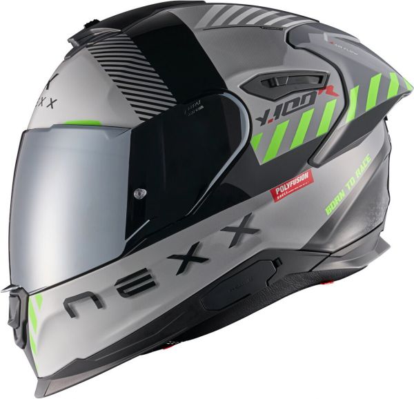 NEXX Y.100R Fade Integralhelm Grau / Schwarz