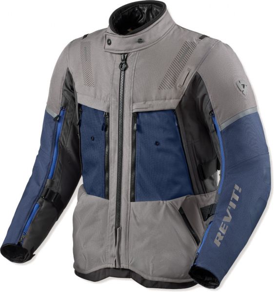 REV'IT! Sand 5 H2O Textiljacke Wasserdicht Hellgrau / Dunkelgrau