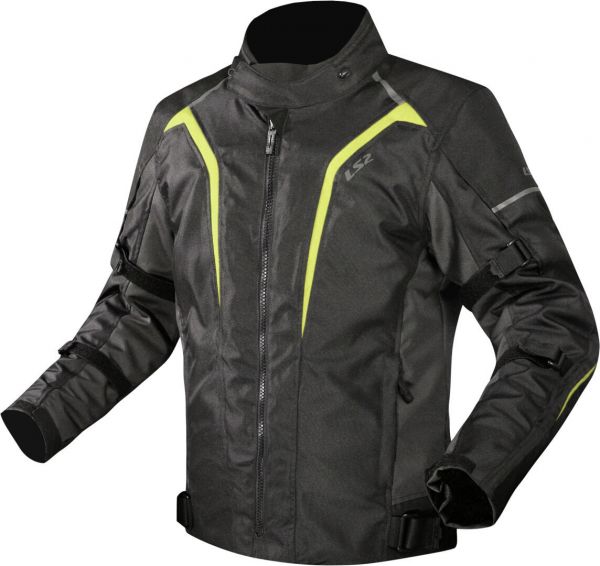 LS2 Sepang Motorrad Textiljacke Schwarz / Gelb
