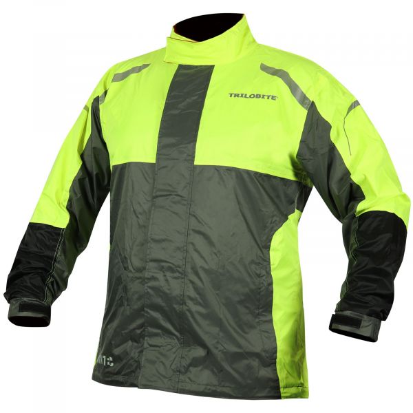 Trilobite Regenjacke Raintec Herren Grau / Fluogelb