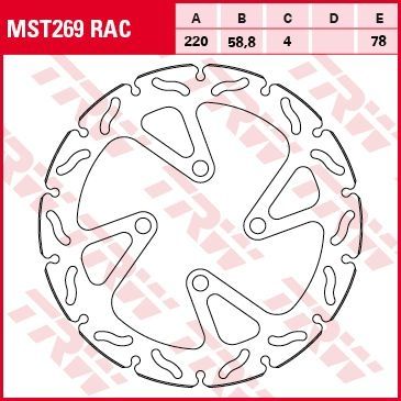 Lucas Bremsscheibe starr MST269RAC