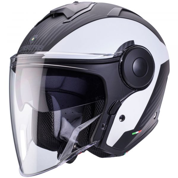 Caberg Soho Milano Jethelm Mattschwarz / Weiß