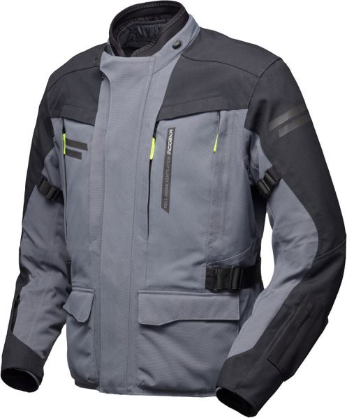 Modeka Paneo LT Textiljacke Steingrau / Schwarz