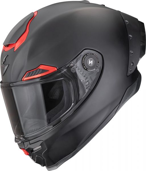 Scorpion Exo-Race Air Integralhelm Solid Matt Schwarz / Rot