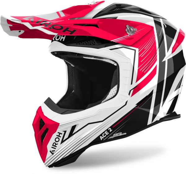 Airoh Aviator Ace 2 Crosshelm Engine Glanz Rot