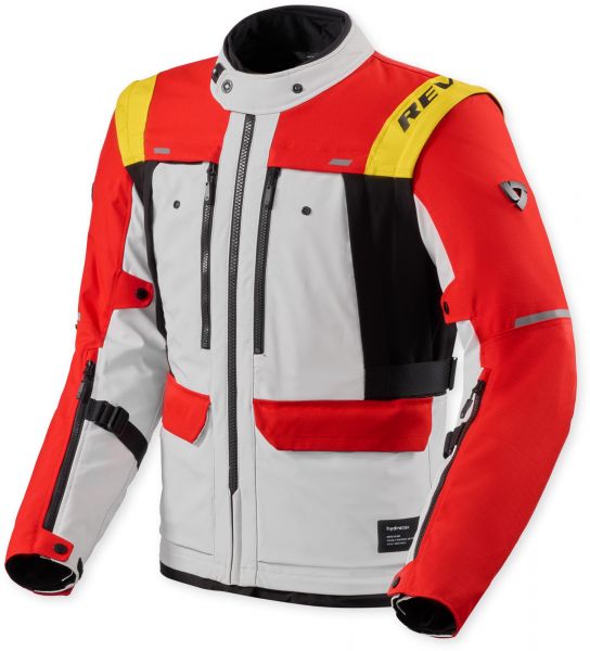 REV'IT! Offtrack 3 H2O ADV wasserdichte Textiljacke Rot / Weiß