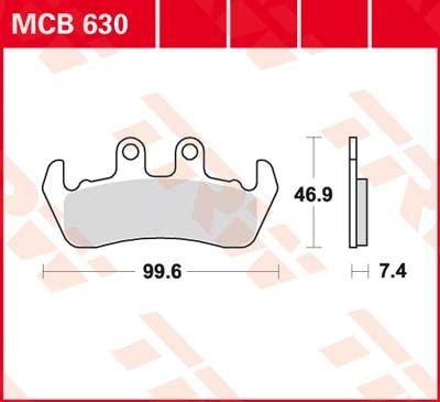 Lucas Scheibenbremsbelag MCB630