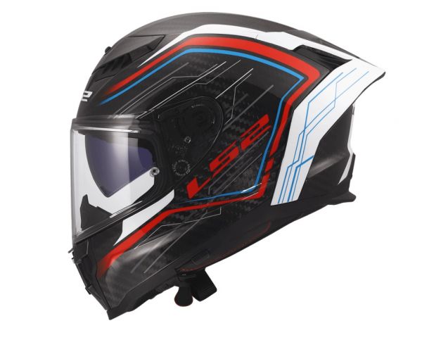 LS2 FF807 Dragon Subic Carbon Integralhelm Weiß / Blau / Rot
