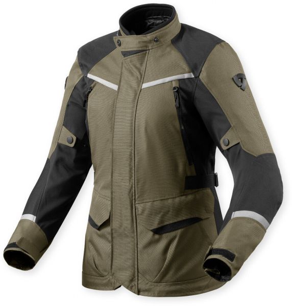 REV'IT! Voltiac 3 H2O Ladies Textiljacke Damen Wasserdicht Grün / Anthrazit