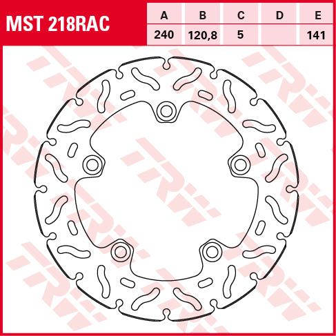 Lucas RACING Bremsscheibe starr MST218RAC