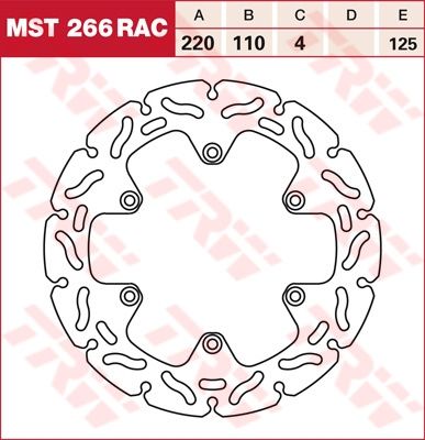 Lucas RACING Bremsscheibe starr MST266RAC