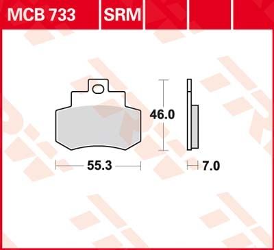 Lucas Scheibenbremsbeläge MCB733SRM